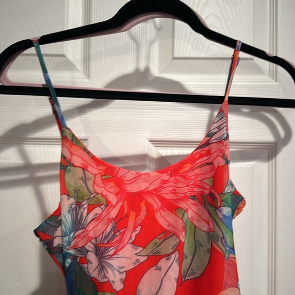 Long floral print dress - Picture 3 of 5